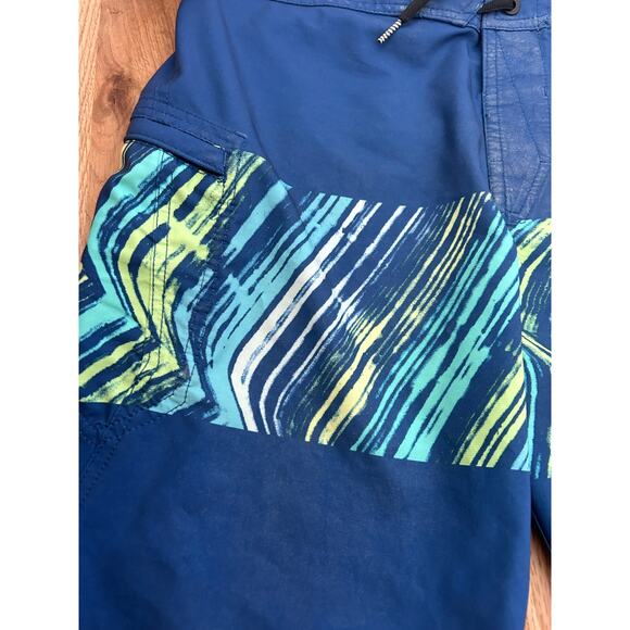 Volcom Mod-Tech Board Shorts - Size 30 - Royal Blue Print - Picture 5 of 8